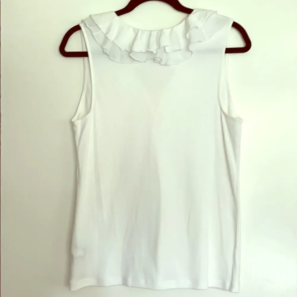 Chaps ruffled neckline knit NWOT 🌿 - Picture 3 of 6